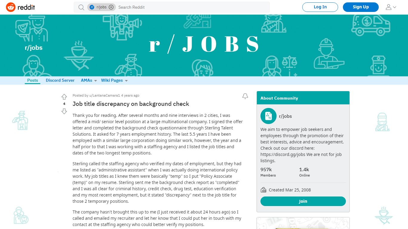 Job title discrepancy on background check : jobs - reddit